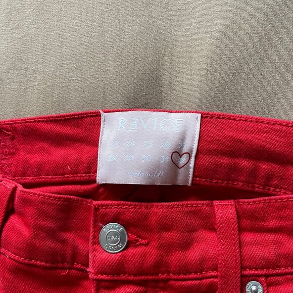 Revice Denim Venus Flares in Mars Bar - Picture 4 of 6